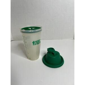 Vintage Hidden Valley Ranch Shaker Green Clear Bottle 16oz EUC